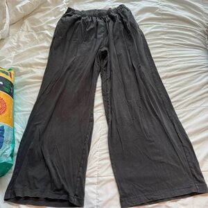 Aerie Black Wide-Leg Pants
